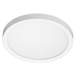 Juno JSF 7IN 10LM SWW5 90CRI 120 FRPC WH Recessed Lighting 7" LED Round SlimForm Surface Downlight, 1000 Lumens, 2700K-5000K Color Selectable, 90 CRI, Dedicated 120V, Forward Reverse Phase Dimming, White