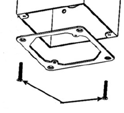 Juno JSFMTGPLT-4X4 SlimForm mounting plate allows installation to 4X4 junction box