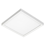 Juno Lighting JSFSQ 7IN 10LM 35K 90CRI MVOLT ZT WH Recessed Lighting 7" LED Square SlimForm Surface Mount Downlight, 1000 Lumens, 3500K Color Temperature, 90 CRI, Universal Voltage 120-277V, 0-10V Dimming, White Finish