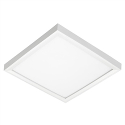 Juno Lighting JSFSQ 14IN 18LM SWW5 90CRI 120 FRPC WH Recessed Lighting 14" LED Square SlimForm Surface Mount Downlight, 1800 Lumens, 2700-5000K Color Temperature, 90 CRI, Dedicated 120V, Forward Reverse Phase Dimming, White Finish