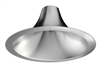 Juno Recessed Lighting L600HW-C 6" LED Hyperbolic Trim, Open Reflector, Wide Distribution, Clear White Low Iridescent Alzak Finish