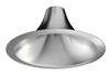 Juno Recessed Lighting L600HW-CL (L6 HW CS) 6" LED Hyperbolic Trim, Open Reflector, Wide Distribution, Clear Specular Low Iridescent Alzak Finish