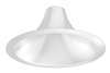 Juno Recessed Lighting L600HW-W (L6 HW WH) 6" LED Hyperbolic Trim, Open Reflector, Wide Distribution, White White Low Iridescent Alzak Finish