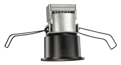 Juno Recessed Lighting MD1LW3K-FL-BL Wet Location 2-1/4" Mini LED Downlight 3000K Flood Beam Spread, Black Finish