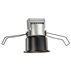 Juno Recessed Lighting MD1LWG2-35K-FL-BL Wet Location 2-1/4" Mini LED Downlight 3500K Flood Beam Spread, Black Finish