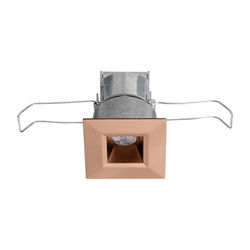 Juno Recessed Lighting MDSLWG2-27K-SP-BZ 2-1/4" Mini LED Square Downlight Wet Location 2700K Spot Beam Spread, Bronze Finish