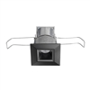 Juno Recessed Lighting MDSLWG2-3K-FL-BL 2-1/4" Mini LED Square Downlight Wet Location 3000K Flood Beam Spread, Black Finish