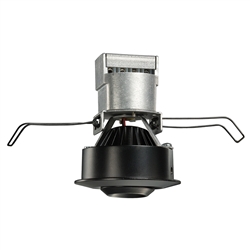 Juno Recessed Lighting MG1LG2-35K-NFL-BL 2-5/8" LED Mini LED Gimbal 3500K Narrow Flood Spread, Black Finish