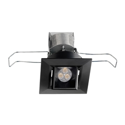 Juno Recessed Lighting MGSLG2-27K-NFL-BL 2-11/16" Mini LED Gimbal Downlight 2700K Narrow Flood Beam Spread, Black Finish