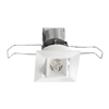 Juno Recessed Lighting MGSLG2-927-FL-WH 2-11/16" Mini LED Gimbal Square Downlight, 2700K, 90 CRI, Flood Beam Spread, White Finish