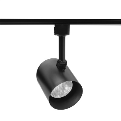 Juno R501 BLB PB Track Lighting Trac Lites Round Back Cylinder Line Voltage 50W R20/PAR20, Black Baffle, Painted Brass Color