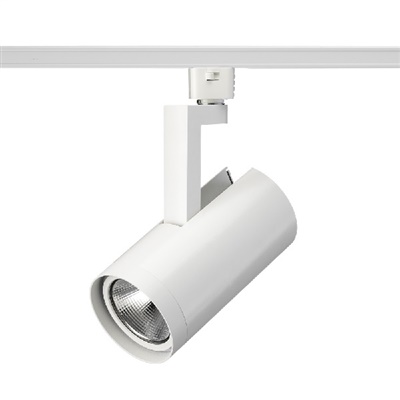 Juno R610L 27K 80CRI OFF NFL WH Track Lighting Trac Lites 21W LED Cylinder, 120V, 2700K Color Temperature, 80 CRI, Non-Dimming, Narrow Flood Distribution, White