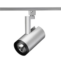 Juno R610L 27K 80CRI PDIM SP SL Track Lighting Trac Lites 21W LED Cylinder, 120V, 2700K Color Temperature, 80 CRI, Phase Dimmable, Spot Distribution, Silver