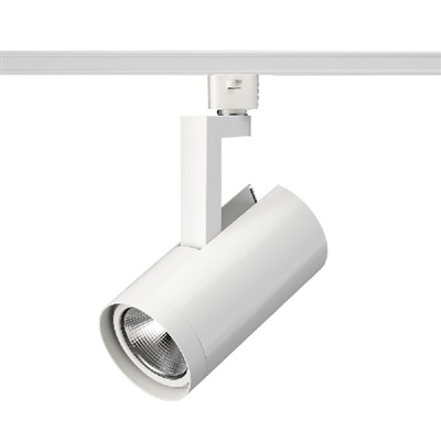 Juno R610L 27K 90CRI PDIM WFL WH Track Lighting Trac Lites 21W LED Cylinder, 120V, 2700K Color Temperature, 90 CRI, Phase Dimmable, Wide Flood Distribution, White