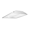 Juno Lighting S2X4BL-3950U-WH3-BR Indy 2x4 LED Low-Profile Recessed Luminaire With Basket Diffuser, 3900 Lumens, 5000K, 120-277V, White, Gen3, Emergency Battery pack With Remote Test Switch