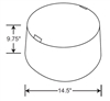 Juno Recessed Lighting SP28112-FBA-1 2 Hour Fire Rated Barrier for Use with Compatible Air-Loc IC Housings