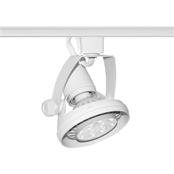 Juno Track Lighting T1031SG-WH (T1031S GU24 18W WH) Die Cast Gimbal Ring Lampholder 18W PAR30S GU24 Twist & Lock Base, White Finish