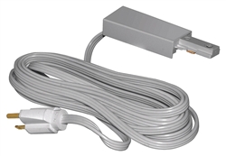 Juno Track Lighting T122SL (T122 SL) 1-Circuit Trac Master Cord and Plug Connector 3-Wire, Silver Color