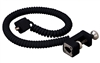 Juno Track Lighting T132BL (T132 BL) Line Voltage Coil Cord Clamp-On with Super Adapter, Black Color