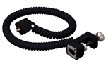 Juno Track Lighting T132BL (T132 BL) Line Voltage Coil Cord Clamp-On with Super Adapter, Black Color