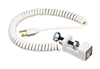 Juno Track Lighting T133WH (T133 WH) Line Voltage Coil Cord Clamp-On with Plug, White Color