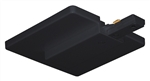 Juno Track Lighting T21BL (T21 BL) 1-Circuit Trac Master End Feed Connector and Outlet Box Cover, Black Color