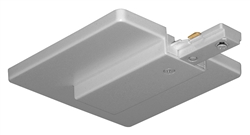 Juno Track Lighting T21SL (T21 SL) 1-Circuit Trac Master End Feed Connector and Outlet Box Cover, Silver Color