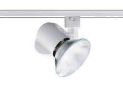 Juno Track Lighting T230WH (T230 WH) Close-Up - Line Voltage 75W PAR30, White Color