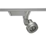 Juno Track Lighting T252L G2 35K SPW PDIM WFL SL Cylindra 11W LED 3500K, Spectral White, Wide Flood Beam Spread, Silver Finish