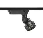 Juno Track Lighting T252L 27K 80CRI PDIM NFL BL Cylindra 18W LED 2700K, Narrow Flood Beam Spread, Black Finish