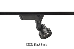 Juno Track Lighting T252L-35K-N-BL Cylindra 18W LED 3500K, Narrow Flood Beam Spread, Black Finish