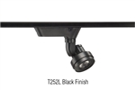 Juno Track Lighting T252L-3K-HC-F-BL Cylindra 18W LED 3000K 93 CRI, Flood Beam Spread, Black Finish