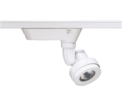 Juno Track Lighting T252LG2-35VSWH Cylindra 11W LED 3500K, Spectral White, Spot Beam Spread, Silver Finish