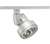 Juno Track Lighting T254L 35K 80CRI PDIM NFL SL Cylindra 19W LED 3500K, Narrow Flood Beam Spread, Silver Finish