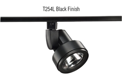 Juno Track Lighting T254L-3K-ES-N-BL Cylindra 19W LED 3000K Enhanced Spectrum, Narrow Flood Beam Spread, Black Finish