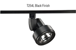 Juno Track Lighting T254L-3K-S-BL Cylindra 19W LED 3000K, Spot Beam Spread, Black Finish