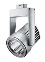 Juno Track Lighting T255L G2 40K 90CRI PDIM FL SL Cylindra 36W LED Track Fixture 4000K, 90 CRI, Flood, Silver Finish