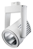 Juno Track Lighting T255LED-27D-SP-WH Cylindra 45W Dimmable LED 2700K Color Temperature, Flood Beam Spread, White Finish