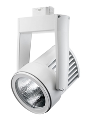 Juno Track Lighting T255LED-27K-SP-WH Cylindra 45W LED 2700K Color Temperature, Flood Beam Spread, White Finish