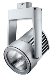 Juno Track Lighting T255LED-35D-FL-SL Cylindra 45W Dimmable LED 3500K Color Temperature, Flood Beam Spread, Silver Finish