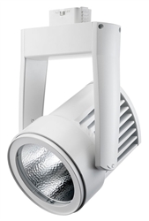 Juno Track Lighting T255LED-35D-SP-WH Cylindra 45W Dimmable LED 3500K Color Temperature, Flood Beam Spread, White Finish