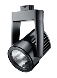 Juno Track Lighting T255LED-35K-FL-BL Cylindra 45W LED 3500K Color Temperature, Flood Beam Spread, Black Finish