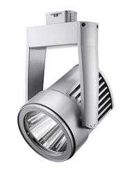 Juno Track Lighting T255LG2-35FSL Cylindra 36W LED Track Fixture 3500K, 80 CRI, Flood, Silver Finish