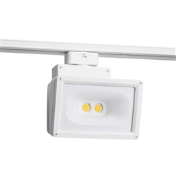 Juno Track Lighting T258L-27K-WH Wall Wash Flood 30W LED 2633 Lumens, 2700K Color Temperature, 80 CRI, White Finish