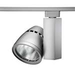 Juno Track Lighting T267L 27K 90CRI OFF FL SL Conix II 64W Non Dimmable 90 CRI LED Track Fixture 2700K, Flood, Silver Finish