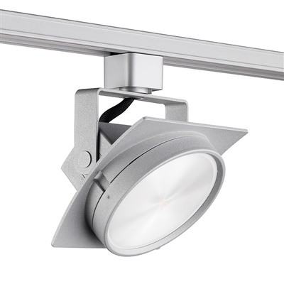 Juno Track Lighting T271L 27K 80CRI PDIM NFL SL THCL1SL Arc 13W Dimmable LED Track Fixture 2700K, 85 CRI, Narrow Flood, Hexcell Louver, Silver Finish