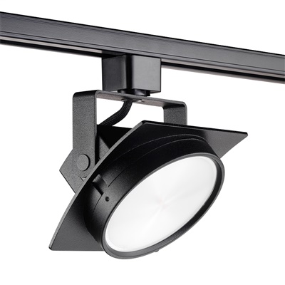 Juno Track Lighting T271L 35K ES PDIM NFL BL THCL1BL Arc 13W Dimmable LED Track Fixture 3500K, Enhanced Spectrum, Narrow Flood, Hexcell Louver, Black Finish