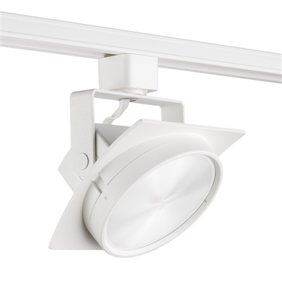 Juno Track Lighting T271L 30K ES PDIM FL WH THCL1WH Arc 13W Dimmable LED Track Fixture 3000K, Enhanced Spectrum, Flood, Hexcell Louver, White Finish