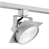Juno Track Lighting T271L 30K ES PDIM NFL SL THCL1SL Arc 13W Dimmable LED Track Fixture 3000K, Enhanced Spectrum, Narrow Flood, Hexcell Louver, Silver Finish
