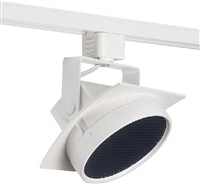 Juno T271L G2 30K SPW PDIM SP WH THCL1WH Track Lighting Arc 9W Dimmable LED Track Fixture, 2700K, Spectral White, Spot, Installed Louver, White Finish